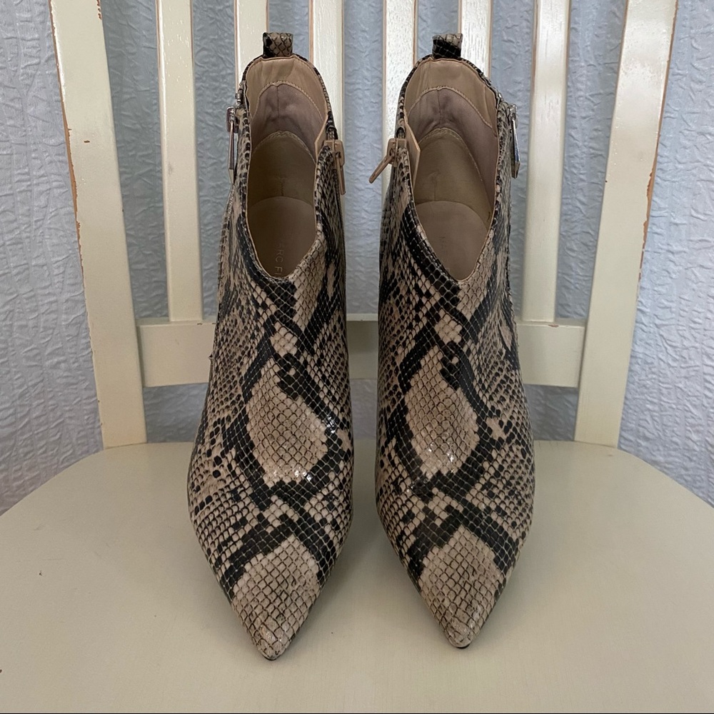 Marc Fisher Retta Zip Bootie Snake Python Print L… - image 3